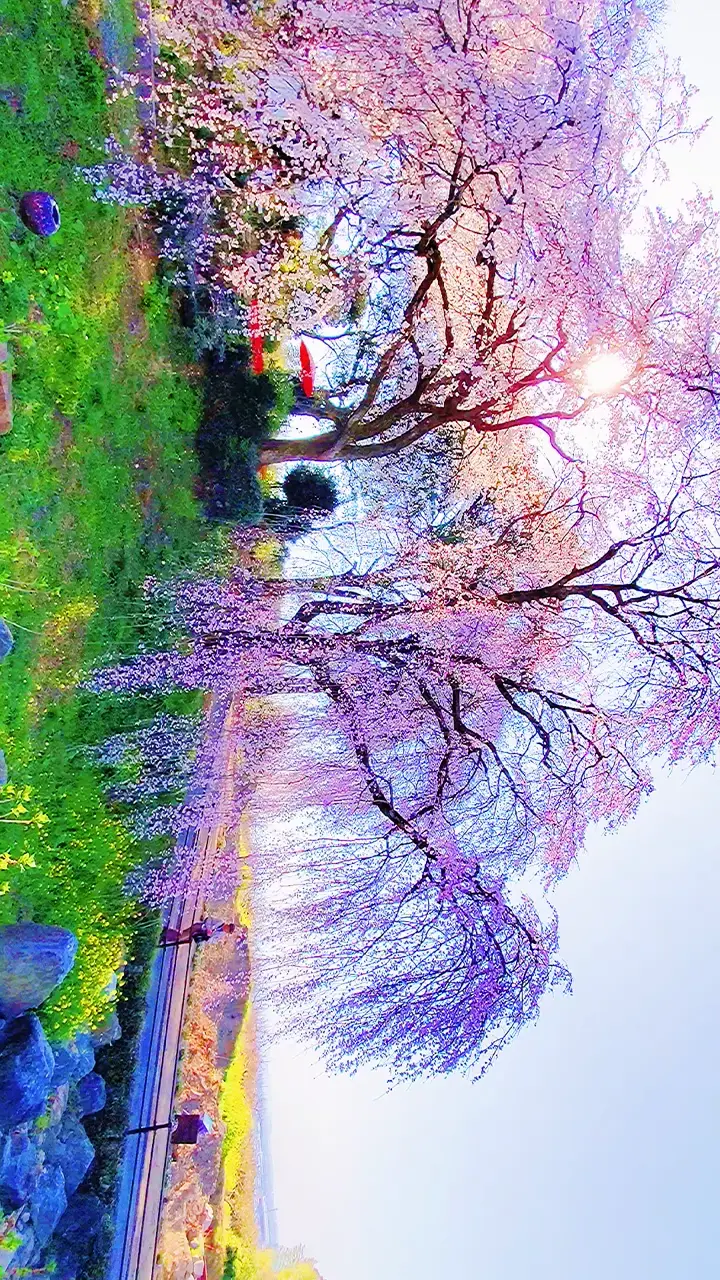 身延桜（妙法寺のしだれ桜）の写真